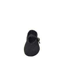 Womens Woven Mary Jane Flats With Buckle Comfort Style - Black - Thumbnail 10 | J01 Daphne