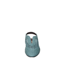 Womens Woven Leather Slingback Flats Breathable Summer Comfort - Blue - Thumbnail 10 | J02 Daisy