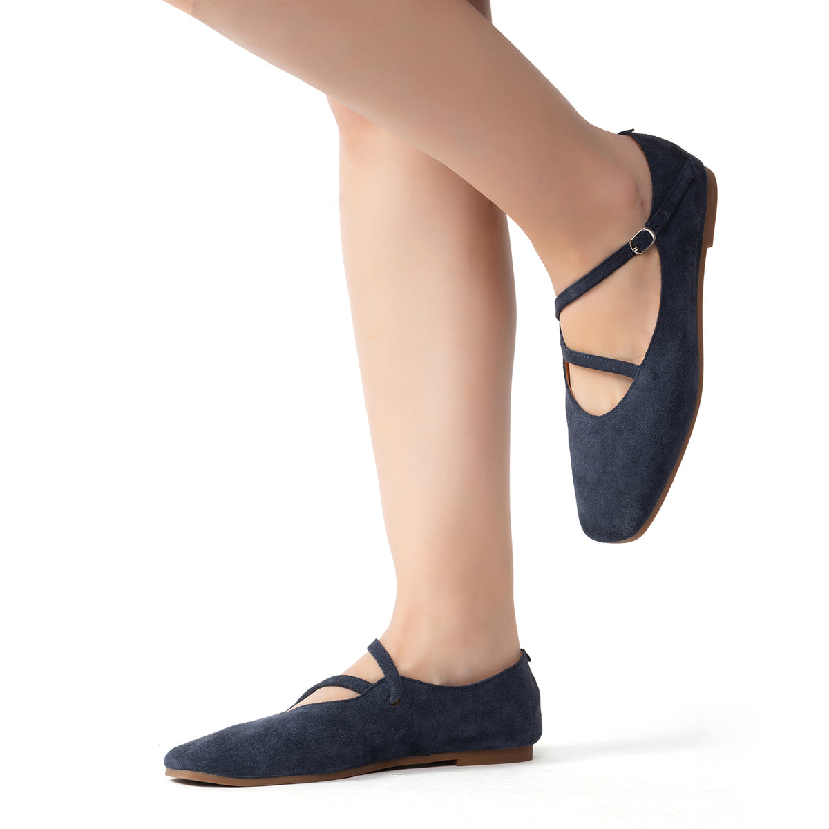 Pointed Toe Mary Jane Flats Chic Stylish | Antelope Shoes