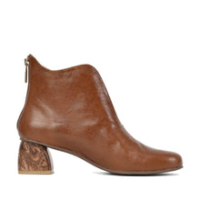 Comfortable Ankle Boots Cognac and Chocolate Leather - Cognac - Thumbnail 9 | M70 Gabrielle