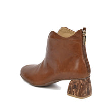 Comfortable Ankle Boots Cognac and Chocolate Leather - Cognac - Thumbnail 11 | M70 Gabrielle