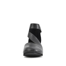 Cut Out Booties Crossover Straps Low Wedge - Black - Thumbnail 4 | M81 Ravi Flex