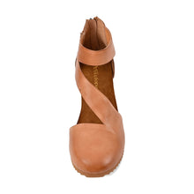 Cut Out Booties Crossover Straps Low Wedge - Taupe - Thumbnail 27 | M81 Ravi Flex