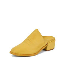 Low Heel Mules Closed Toe Daffodil and Make Up - Daffodil - Thumbnail 1 | O40 Sadie