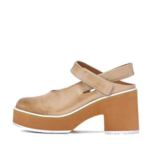 Leather Clogs with Strap Platform Adjustable Closure - Make Up - Thumbnail 16 | P43 Ingrid
