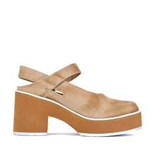 Leather Clogs with Strap Platform Adjustable Closure - Make Up - Thumbnail 17 | P43 Ingrid