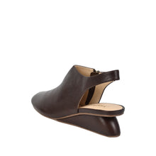 Slingback Wedge Shoes Nappa Leather Closed Toe - Chocolate - Thumbnail 5 | Q40 Drea