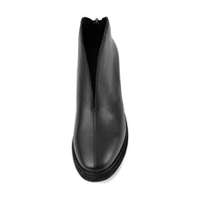High Heel Ankle Booties Hand-Brushed Leather - Black - Thumbnail 13 | Q50 Easten