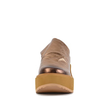 Chunky Platform Mules Metallic Bronze Leather - Bronze - Thumbnail 4 | Q81 Piper
