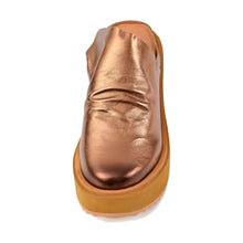 Chunky Platform Mules Metallic Bronze Leather - Bronze - Thumbnail 6 | Q81 Piper