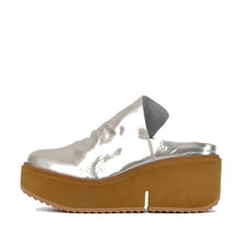 Chunky Platform Mules Metallic Bronze Leather - Light Gold - Thumbnail 9 | Q81 Piper
