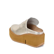 Chunky Platform Mules Metallic Bronze Leather - Light Gold - Thumbnail 12 | Q81 Piper
