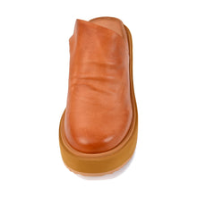 Chunky Platform Mules Metallic Bronze Leather - Taupe - Thumbnail 20 | Q81 Piper