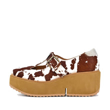 Platform Mary Jane Clogs Buckle Strap Leather - Brown - Thumbnail 9 | Q82 Preston