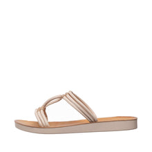 Womens Strappy Leather Thong Sandals Flat Comfort Style - Make up - Thumbnail 2 | T45 Francine