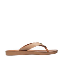 Womens Leather Thong Sandals Gold Accent Comfort Style - Make up - Thumbnail 15 | T50 Addison