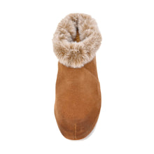 Fur Lined Clogs Suede Platform Fur Collar - Taupe - Thumbnail 6 | U17 June