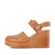 Wedge Clogs for Women Buckle Strap Platform - Taupe - Thumbnail 2 | U36 Tess