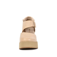 Metallic Platform Clogs Bronze Buckle Strap - Make up - Thumbnail 11 | U66 Teagan
