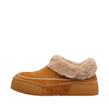 Shearling Lined Moccasin Slippers Comfort Sole - Cognac - Thumbnail 7 | X01 Portia