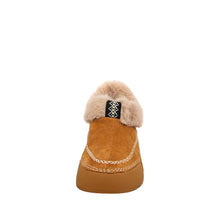 Shearling Lined Moccasin Slippers Comfort Sole - Cognac - Thumbnail 9 | X01 Portia
