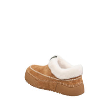 Shearling Lined Moccasin Slippers Comfort Sole - Taupe - Thumbnail 15 | X01 Portia