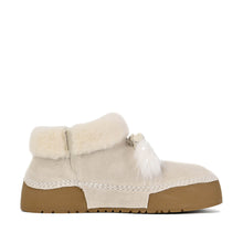 Shearling Ankle Booties Suede Fur Collar - Make up - Thumbnail 3 | X02 Penny