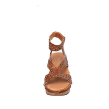 Load image into Gallery viewer, Tan C15 Talma Comfortable Leather Low Wedge