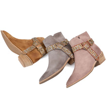 Load image into Gallery viewer, Women's Suede Ankle Boots M03 Demi