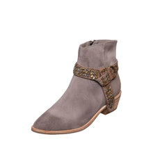 Load image into Gallery viewer, Grey M03 Demi Western Ankle Boots
