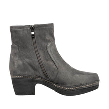 Load image into Gallery viewer, Grey N24 Minna Suede Heeled Fall Booties