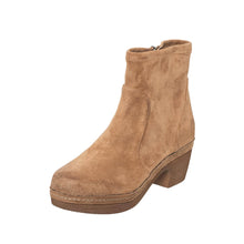 Load image into Gallery viewer, Taupe Grey N24 Minna Suede Heeled Fall Booties