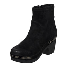 Load image into Gallery viewer, R11 Tia Women's Heeled Suede Booties - Black