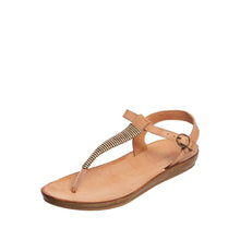 Load image into Gallery viewer, Taupe S02 Yana Women's Flat Slingback Sandals