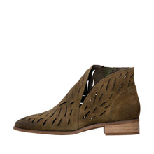 X32 Calypso Comfortable Fall Booties Details - Olive X32 Calypso Comfortable Fall Booties - Thumbnail 2 | Women's Suede Ankle Booties X32 Calypso