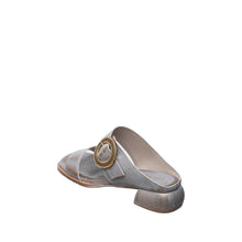 Womens Leather Buckle Sandals Low Heel Comfort Style - Aqua - Thumbnail 5 | B20 Lily
