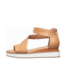 Womens Platform Ankle Strap Sandals Wedge Heel Comfort Style - Taupe - Thumbnail 3 | B40 Davi  Sport
