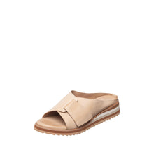 Womens Leather Crossover Slide Sandals Platform Sole Comfort Style - Make up - Thumbnail 6 | B70 Padme Low
