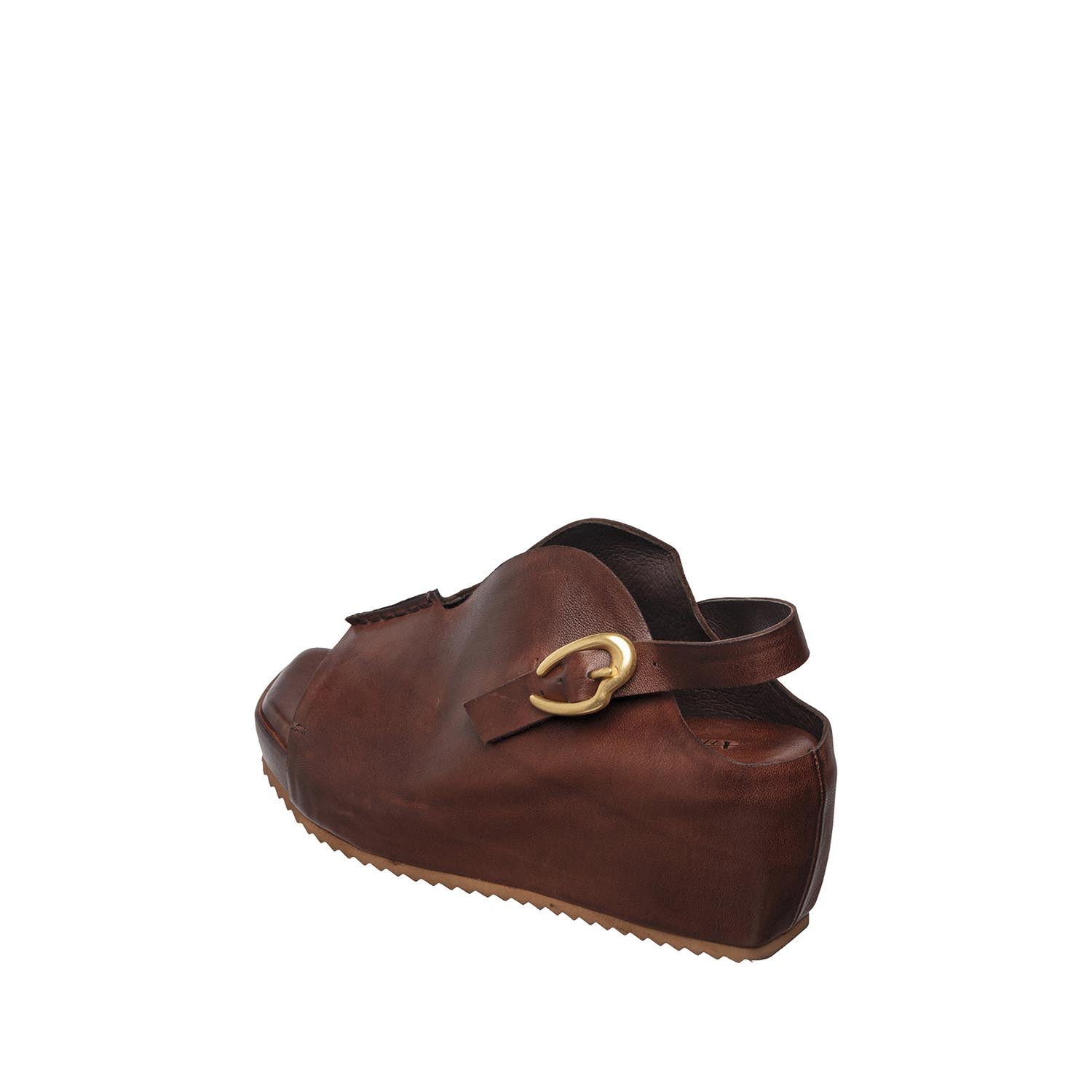 Womens Leather Slingback Wedge Sandals - Antelope Shoes