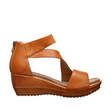 Strappy Wedge Sandals â€“ Elegant Comfort &amp; Style - Tan - Thumbnail 8 | D34 Davi

