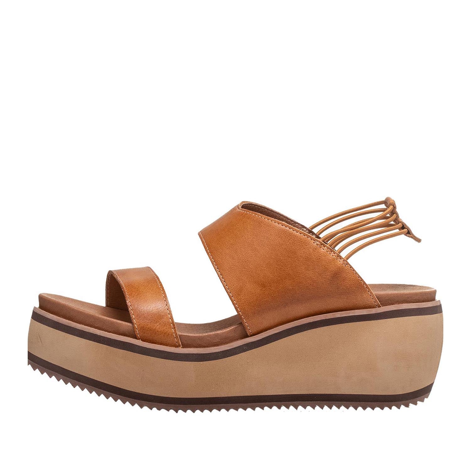 Leather Platform Wedge Sandals – Stylish & Comfortable