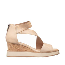 Womens Crisscross Strap Wedge Sandals Platform Comfort Style - Blush - Thumbnail 3 | F02 Davi
