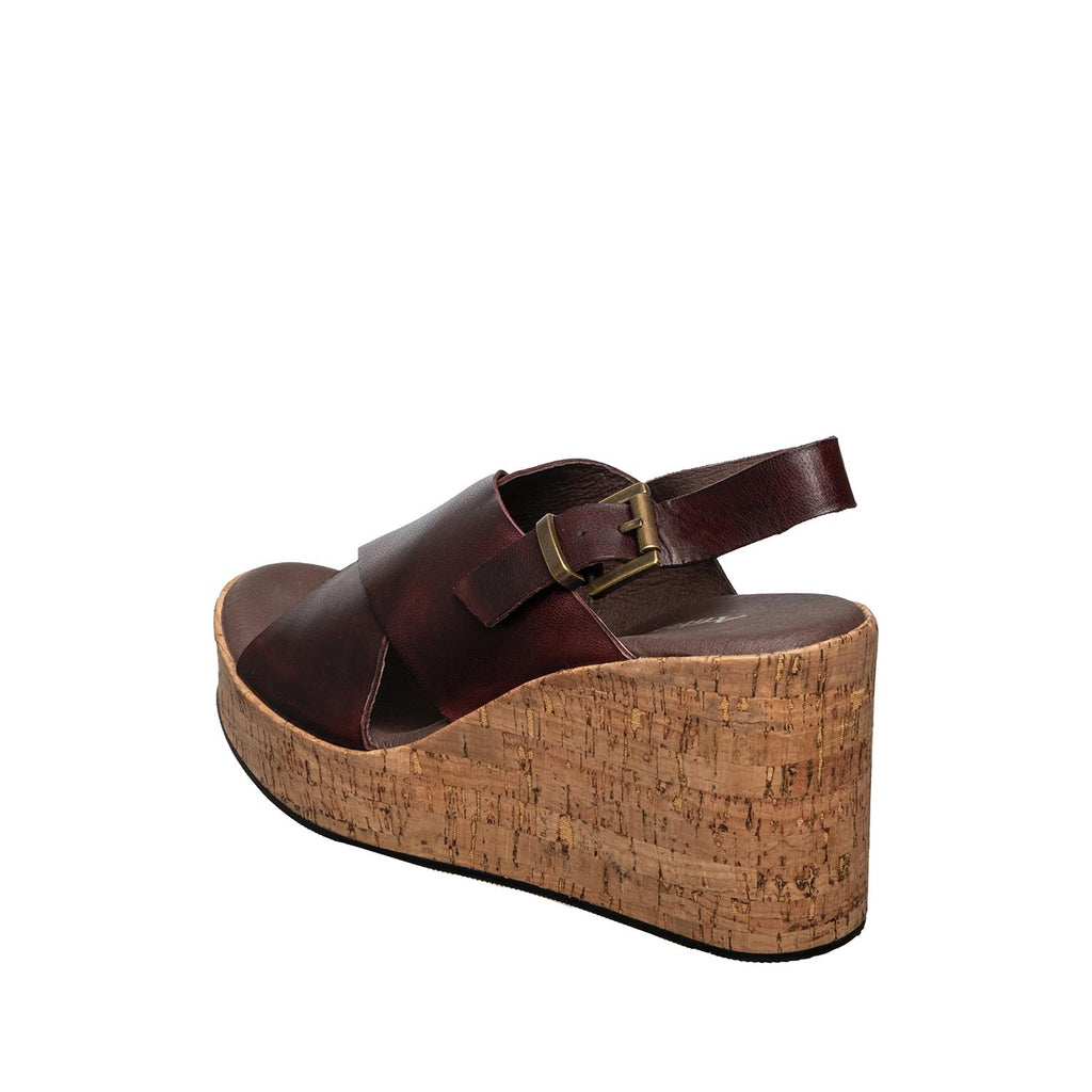 High Platform Cork Wedge Sandals â€“ Elevated Style - Coffee - View 10 | H34 Aly