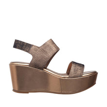 Womens Metallic Platform Wedge Sandals Strappy Comfort Style - Bronze - Thumbnail 3 | H63 Jill
