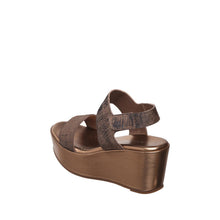 Womens Metallic Platform Wedge Sandals Strappy Comfort Style - Bronze - Thumbnail 5 | H63 Jill
