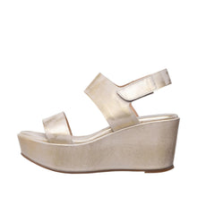 Womens Metallic Platform Wedge Sandals Ankle Strap Comfort Style - Natural - Thumbnail 2 | H69 Jill
