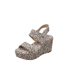 Womens Leopard Print Platform Wedge Sandals Trendy Comfort - Make up - Thumbnail 1 | H72 Jill
