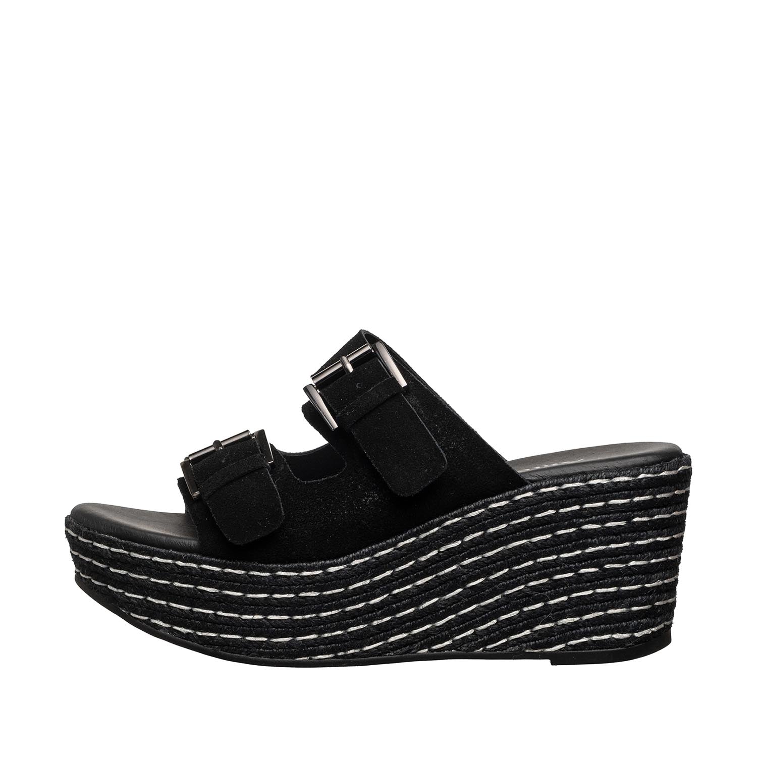 Chunky Platform Buckle Mules – Stylish & Comfortable – Antelope