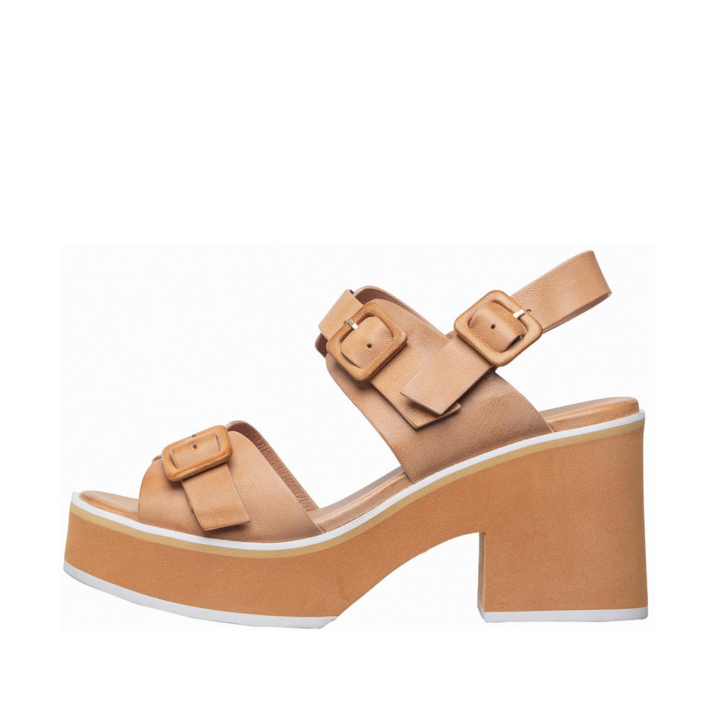 Womens Platform Buckle Sandals Block Heel Trendy Comfort - Make up - View 8 | I09 Grace