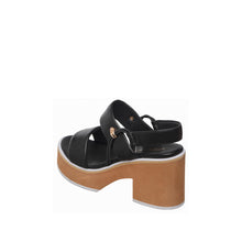 Womens Platform Sandals Chunky Heel Ankle Strap Comfort Style - Black - Thumbnail 11 | I17 Kendra
